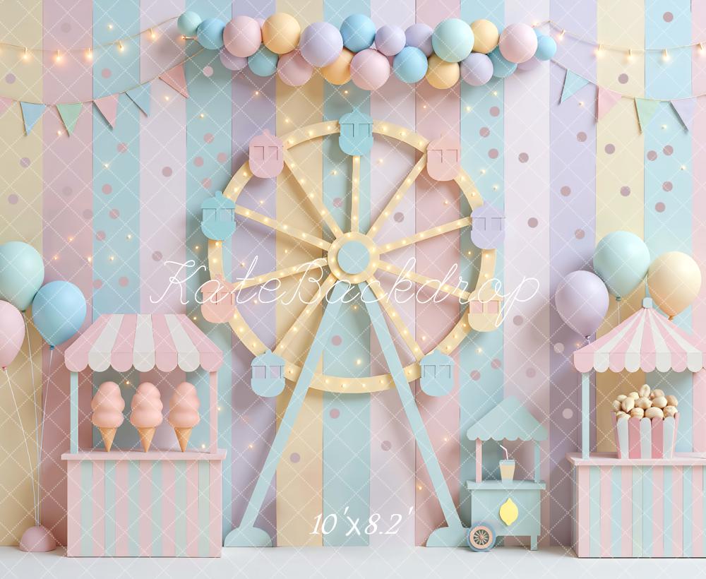 Kate Carnival Ferris Wheel Backdrop Designed by Mini MakeBelieve - Kate Backdrop AU
