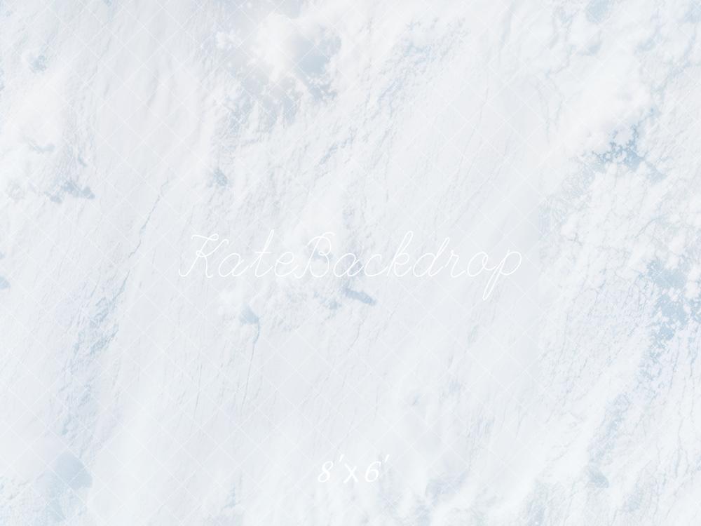 Kate Abstract White Snow Texture Fleece Backdrop Designed by Kate Image