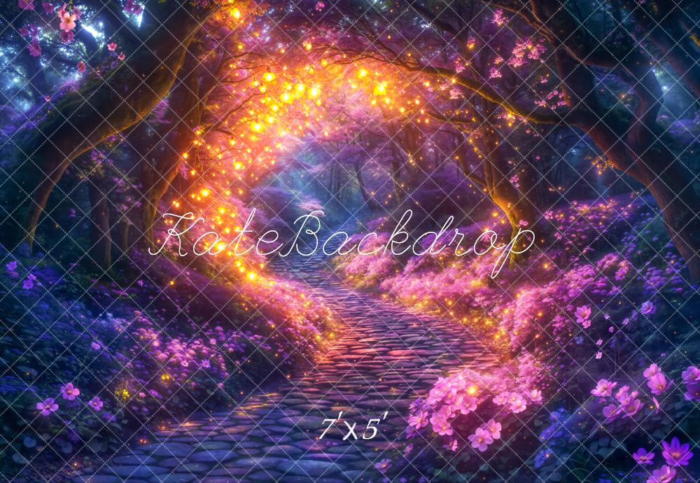 Kate Fairy Fantasy Cobblestone Path Backdrop Designed by Chain - Kate Backdrop AU