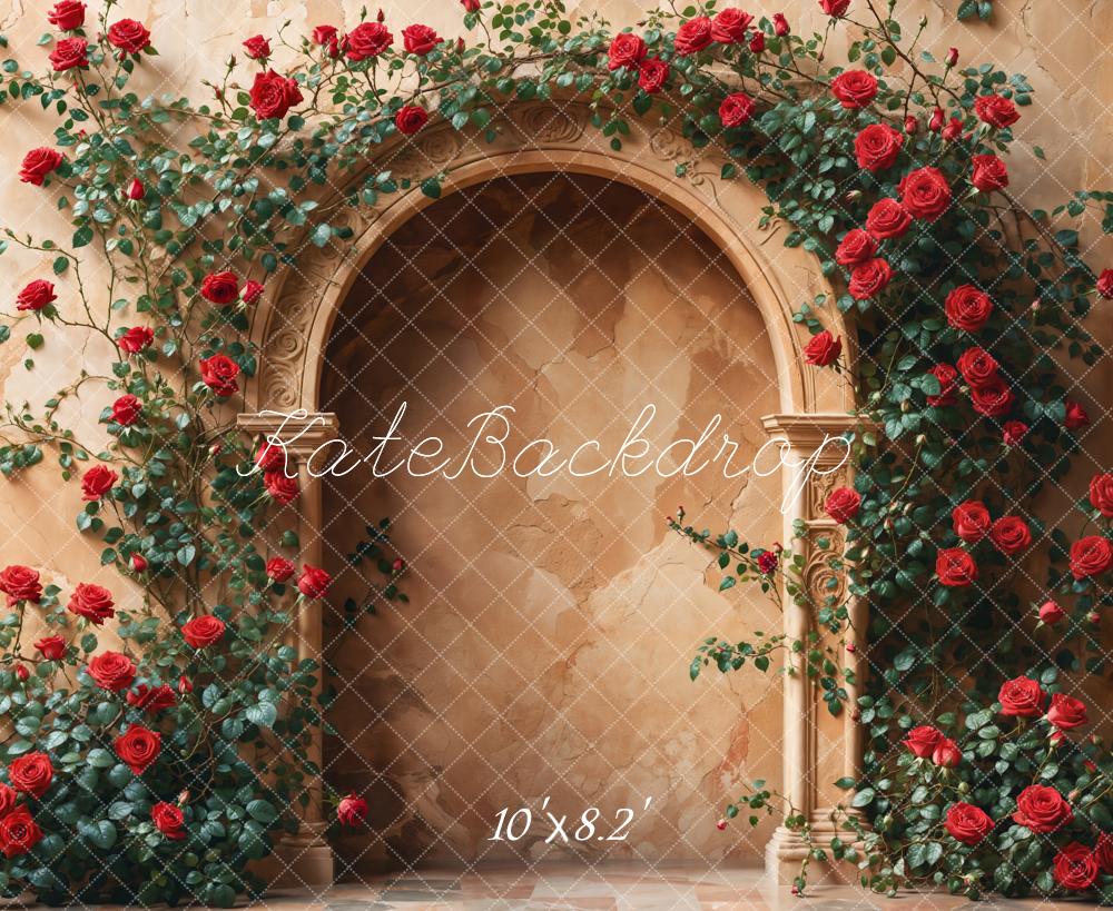 Kate Rose Arch Stone Wall Backdrop Designed by Emetselch - Kate Backdrop AU