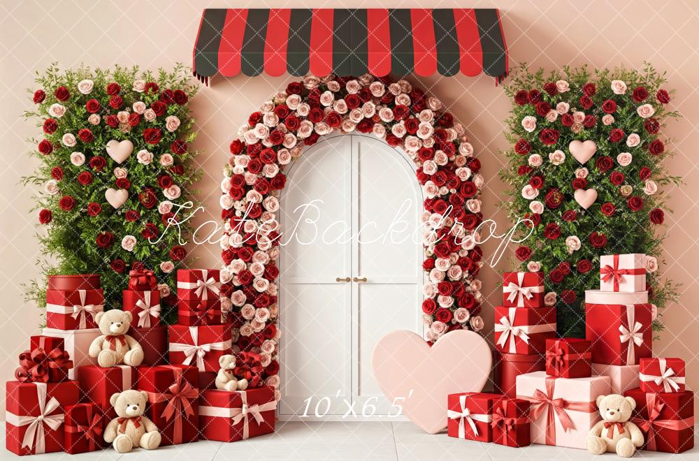 Kate Flower Arch Gifts Teddy Bears Fleece Backdrop Designed by Patty Roberts