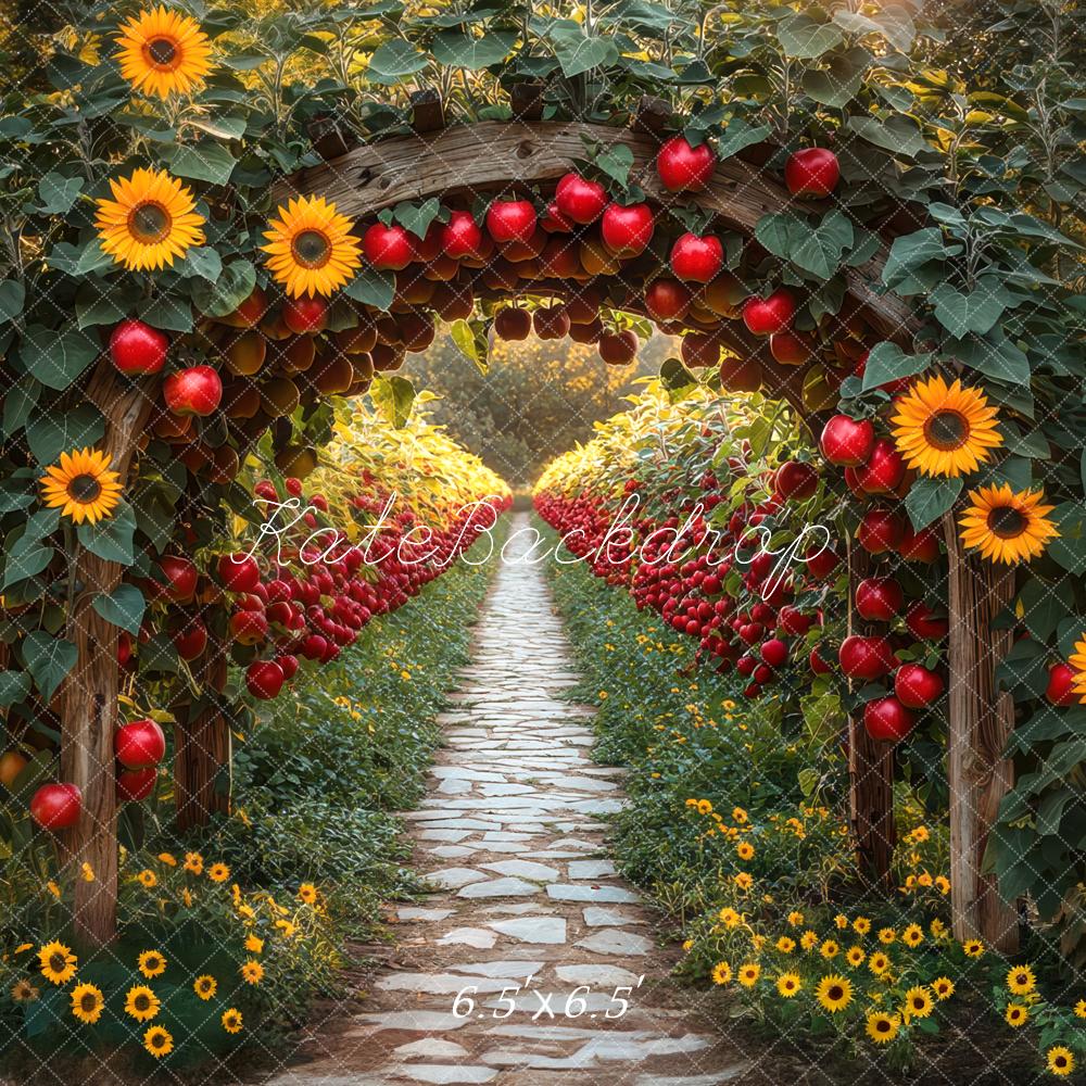 Kate Sunflower Arch Apple Fall Backdrop Designed by Mini MakeBelieve
