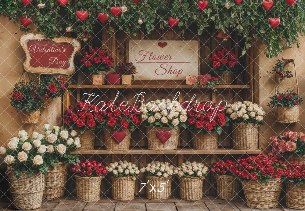 Kate Valentine Flower Shop Backdrop Designed by Emetselch