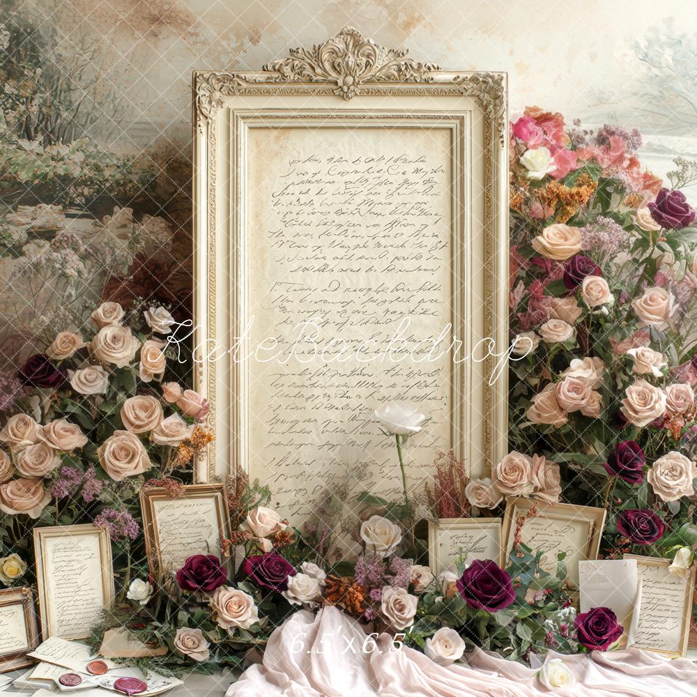 Kate Wedding Roses Vintage Frames Backdrop Designed by Mini MakeBelieve