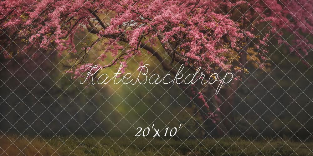 Kate Pink Flowering Tree Branches Backdrop Designed by Emetselch
