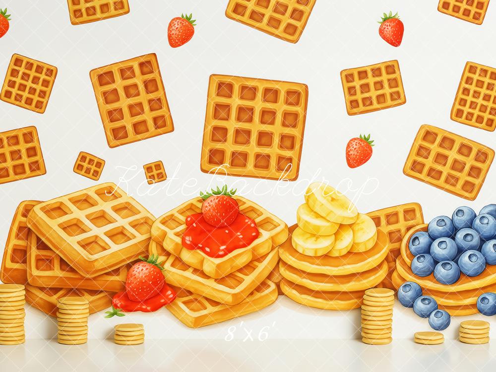 Kate Fruit Waffles Pancakes Backdrop Designed by Patty Roberts