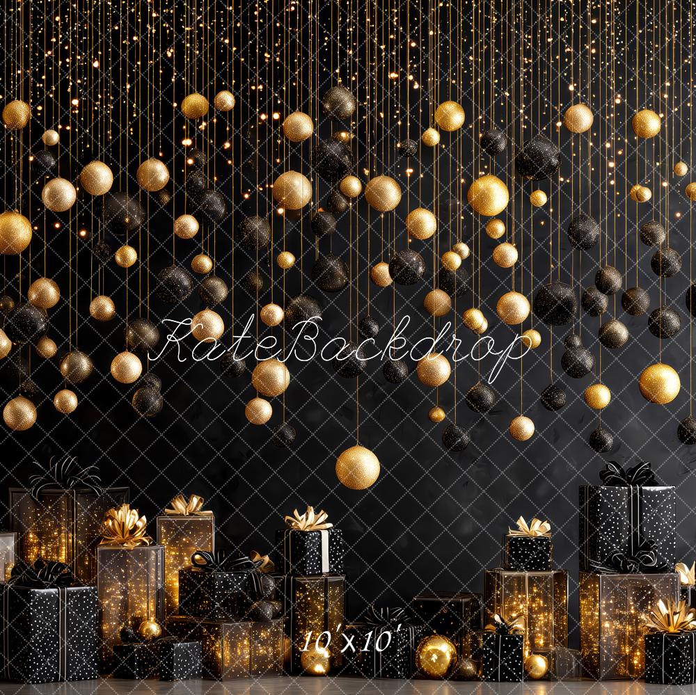 Kate Black Gold Ornaments Presents Sparkle Backdrop Designed by Patty Roberts - Kate Backdrop AU