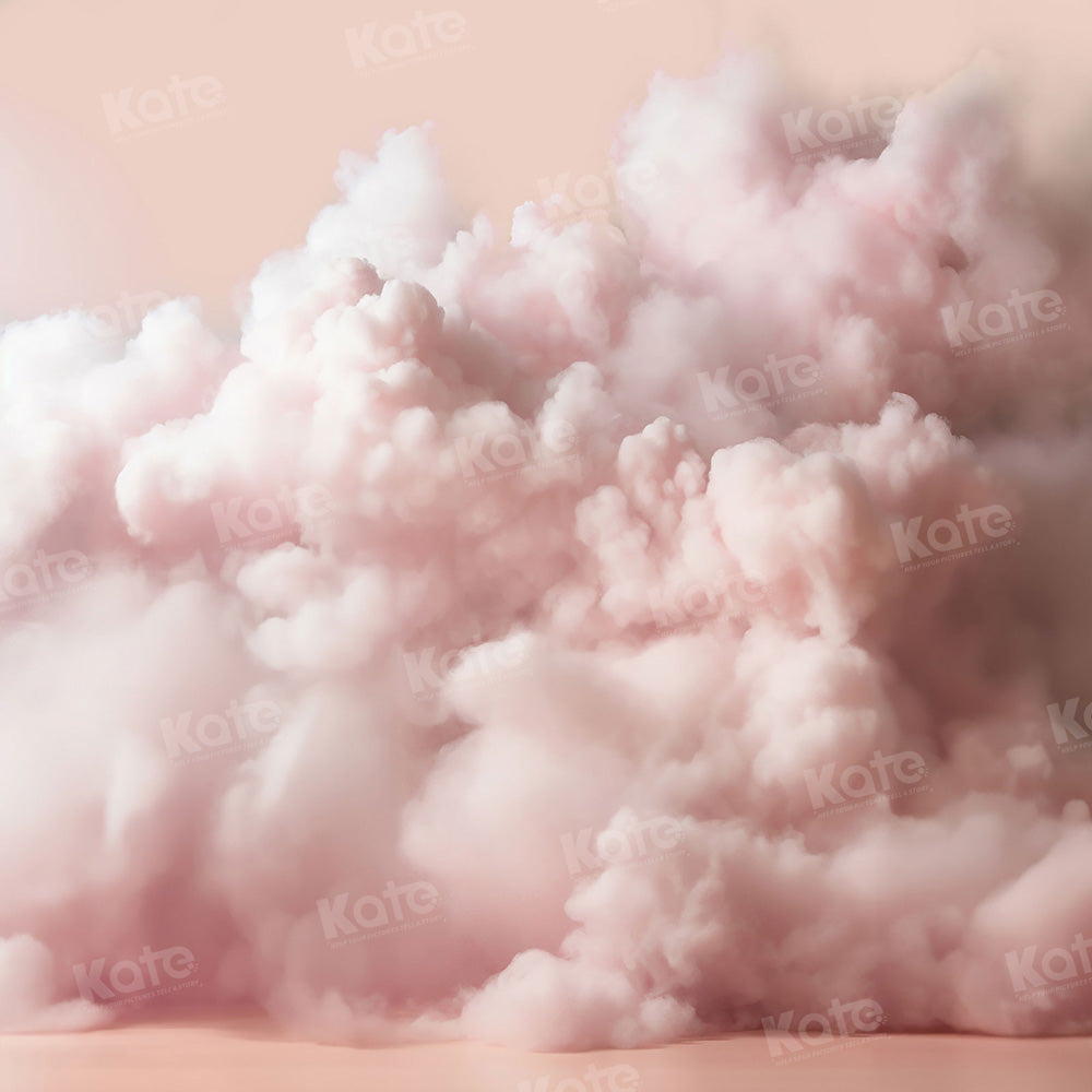 Kate Pink Cloud Puff Backdrop Designed by Chain