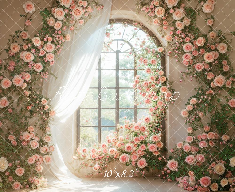 Kate Flower Window Spring Backdrop Designed by Emetselch - Kate Backdrop AU
