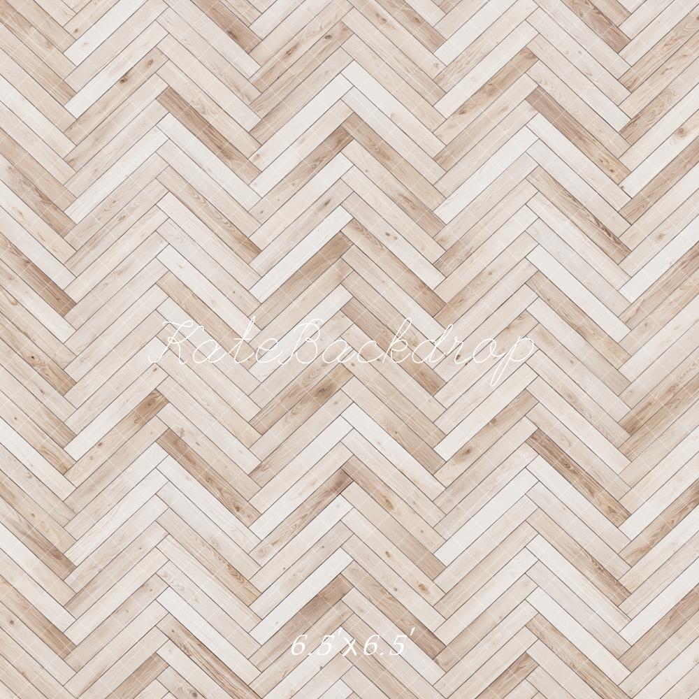 Kate Herringbone Wood Texture Backdrop Designed by Emetselch