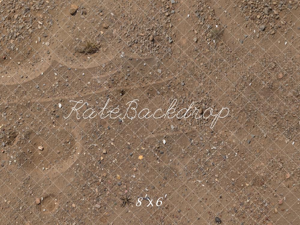 Kate Brown Gravel Sand Texture Fleece Backdrop Designed by Kate Image - Kate Backdrop AU