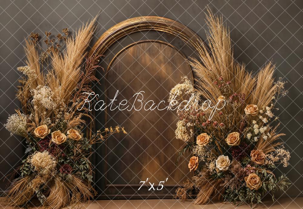 Kate Arch Dried Floral Rustic Backdrop Designed by Emetselch
