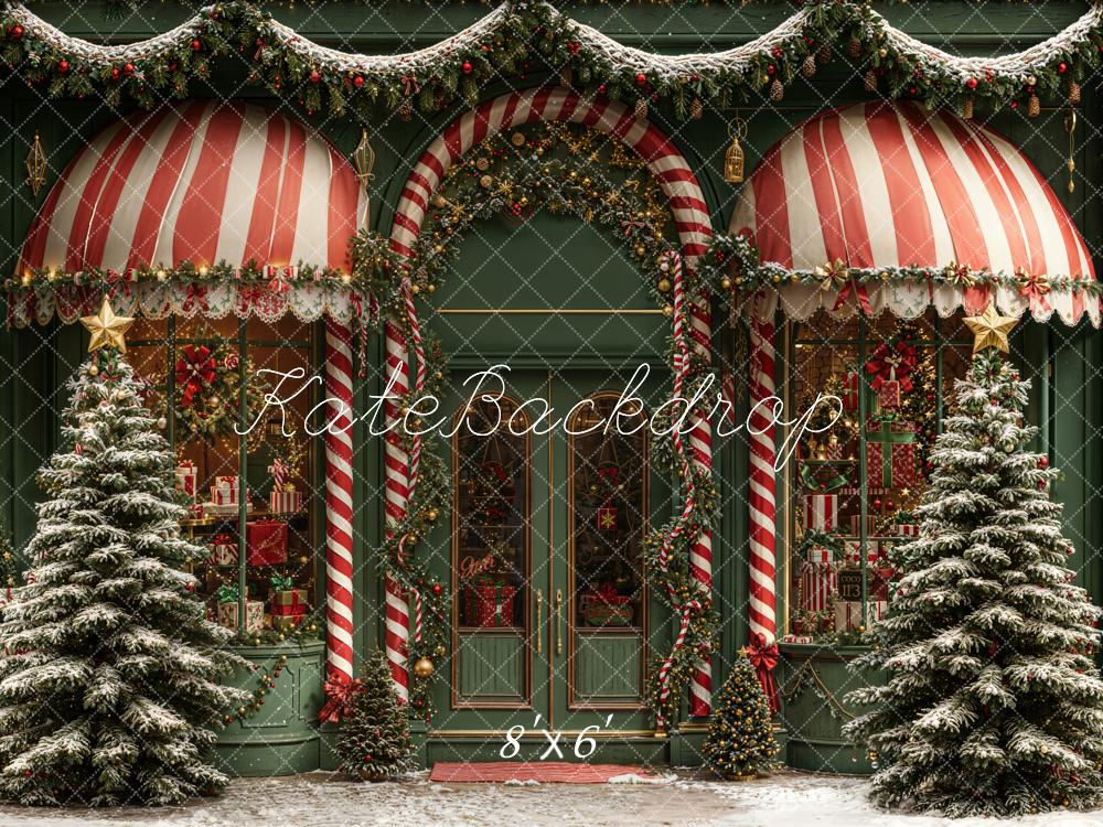 Kate Christmas Shop Fleece Backdrop Designed by Emetselch - Kate Backdrop AU