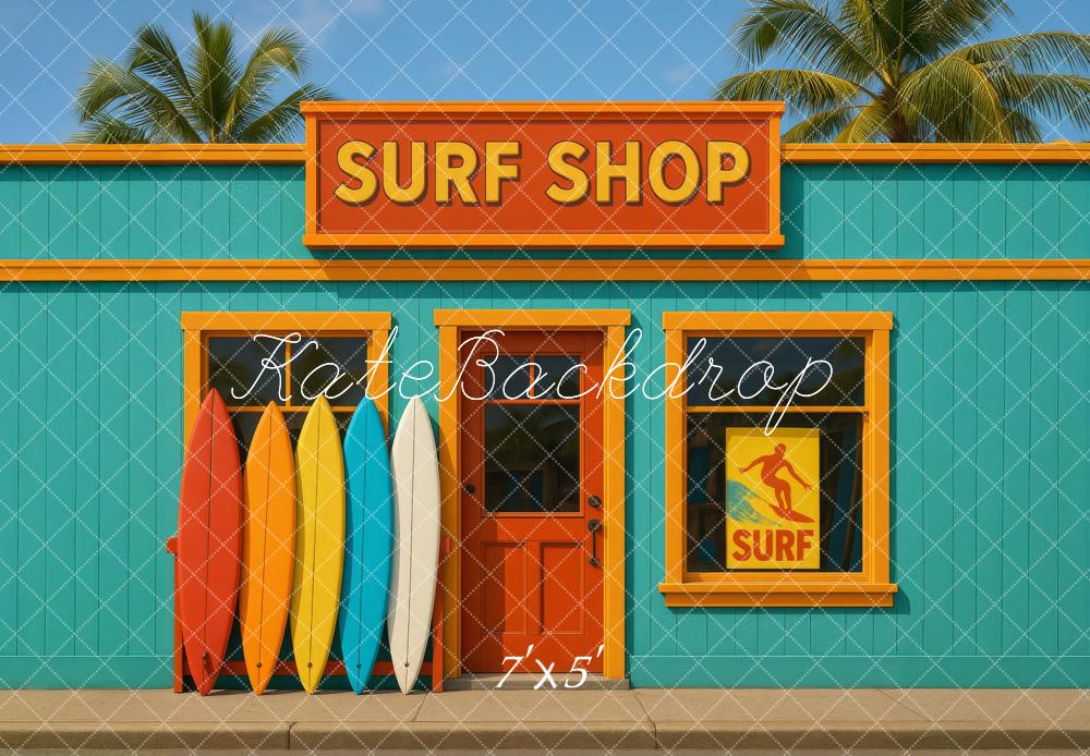 Kate Surf Shop Surfboards Backdrop Designed by Megan Leigh - Kate Backdrop AU