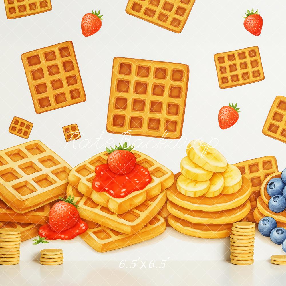 Kate Fruit Waffles Pancakes Backdrop Designed by Patty Roberts