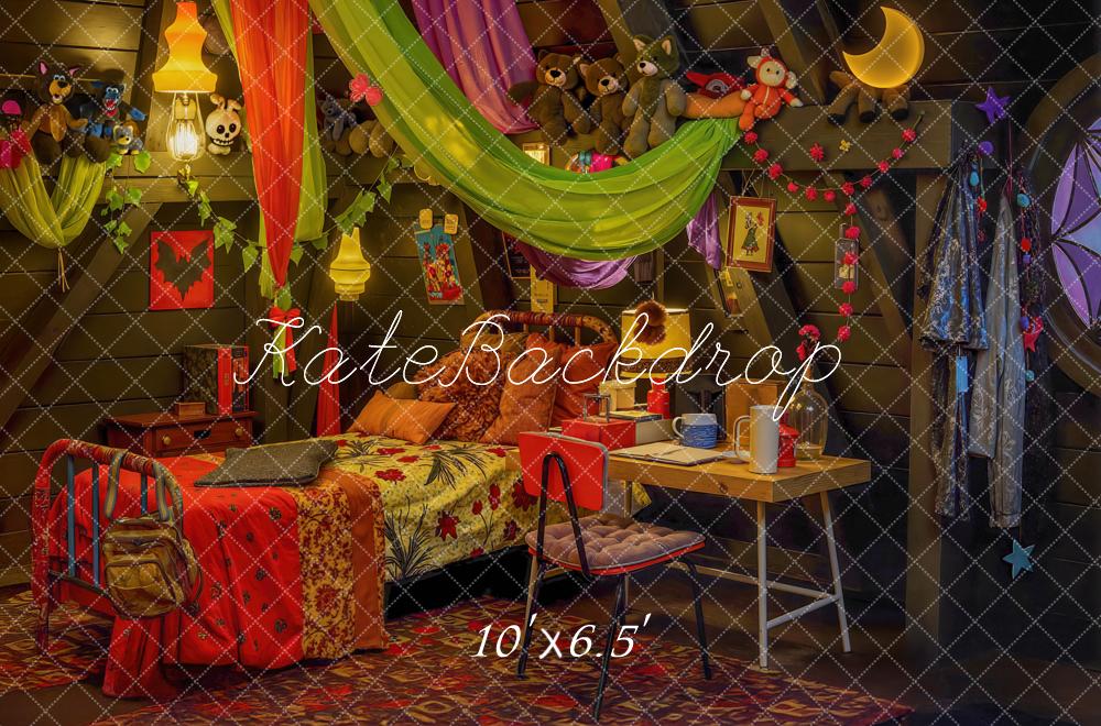 Kate Cosy Kids Bedroom Attic Plush Toys Backdrop Designed by Mini MakeBelieve