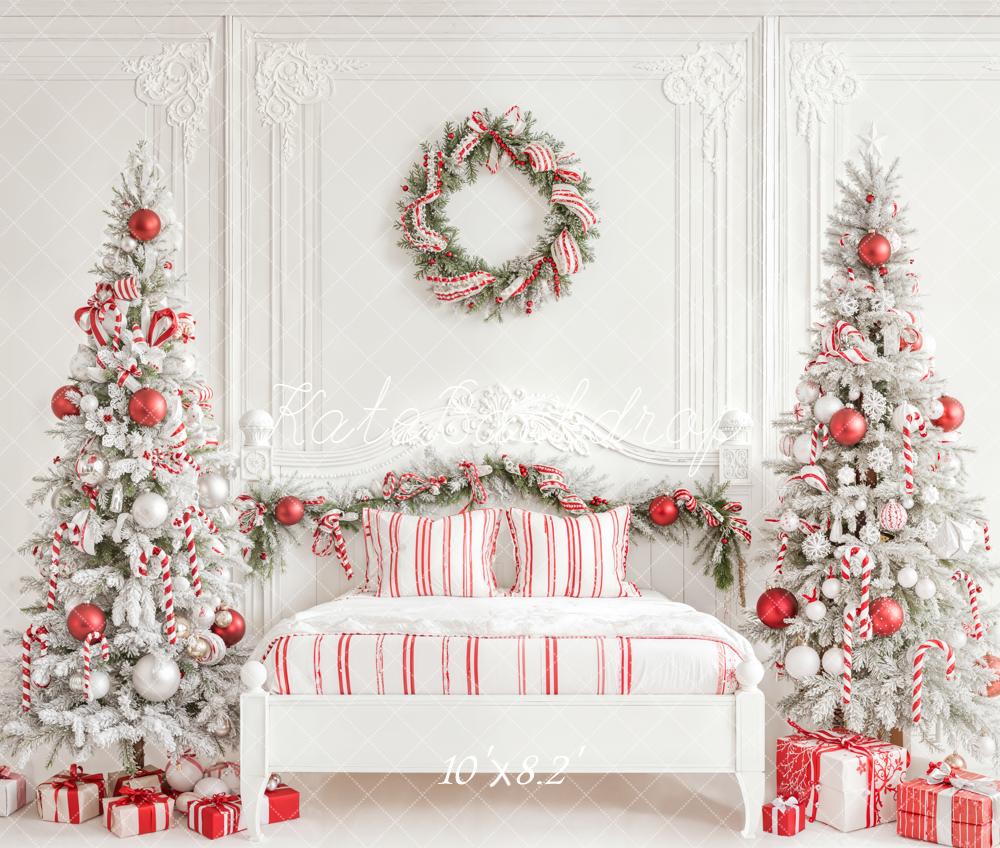 Kate Christmas Trees Bed Fleece Backdrop Designed by Emetselch