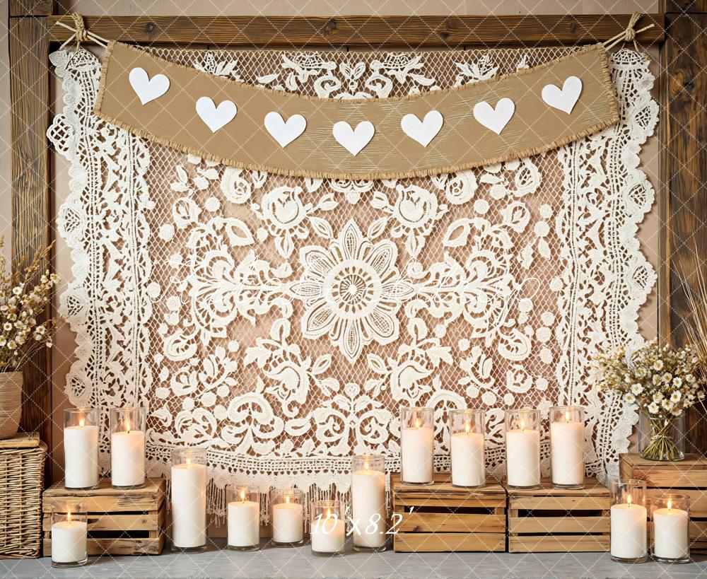 Kate Boho Candles Wooden Crates Backdrop Designed by Mini MakeBelieve