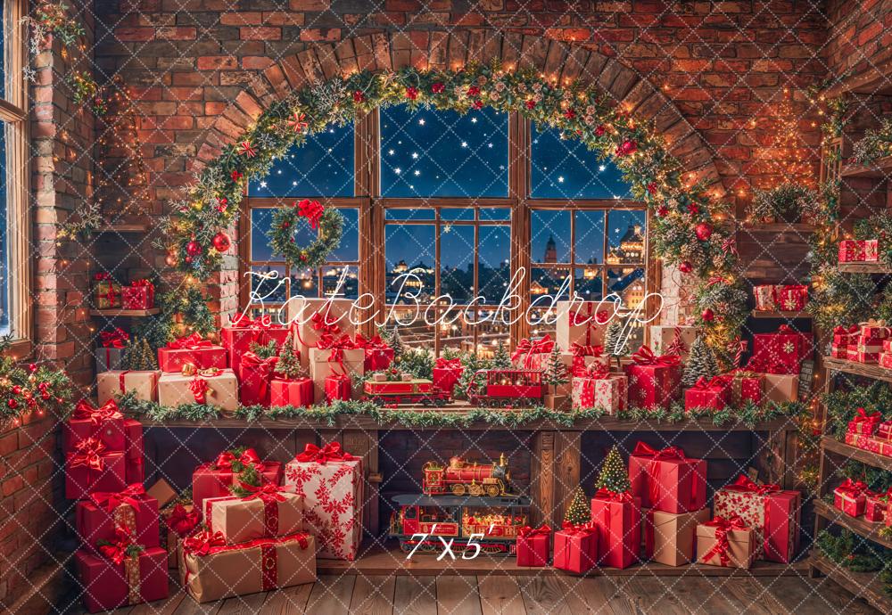 Kate Christmas Presents Window Backdrop Designed by Emetselch