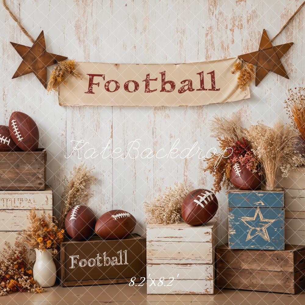 Kate Football Stars Rustic Sport Backdrop Designed by Emetselch