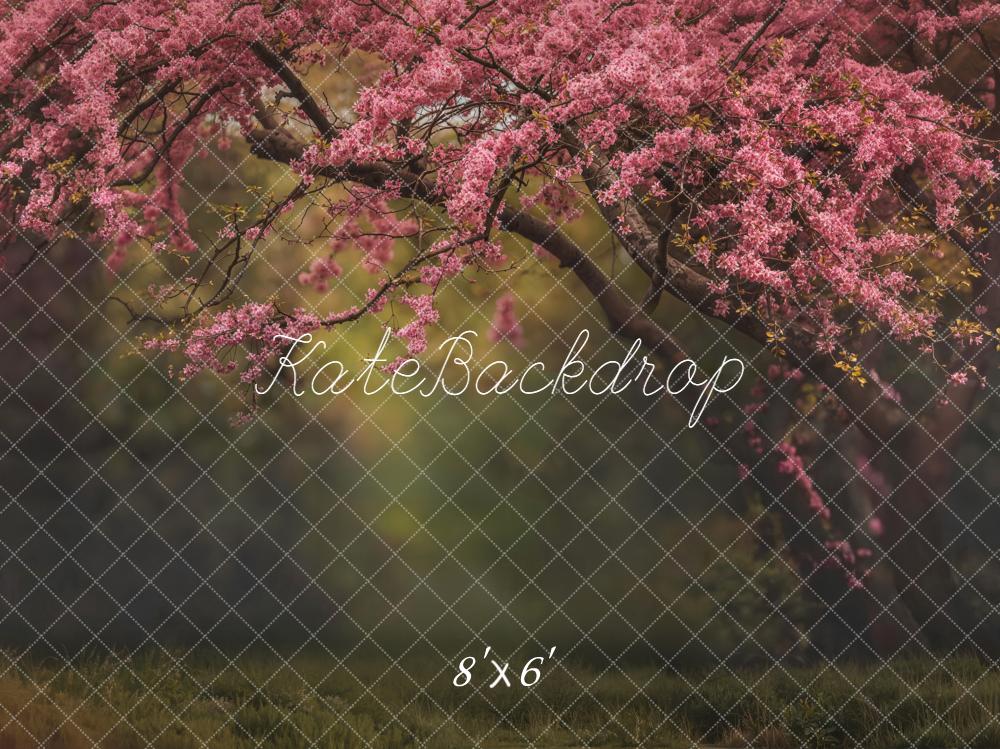 Kate Pink Flowering Tree Branches Backdrop Designed by Emetselch