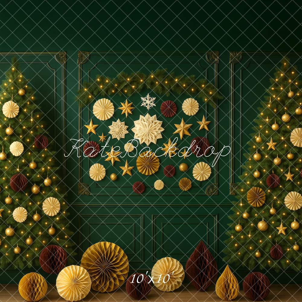 Kate Green Christmas Tree Backdrop Designed by Megan Leigh - Kate Backdrop AU