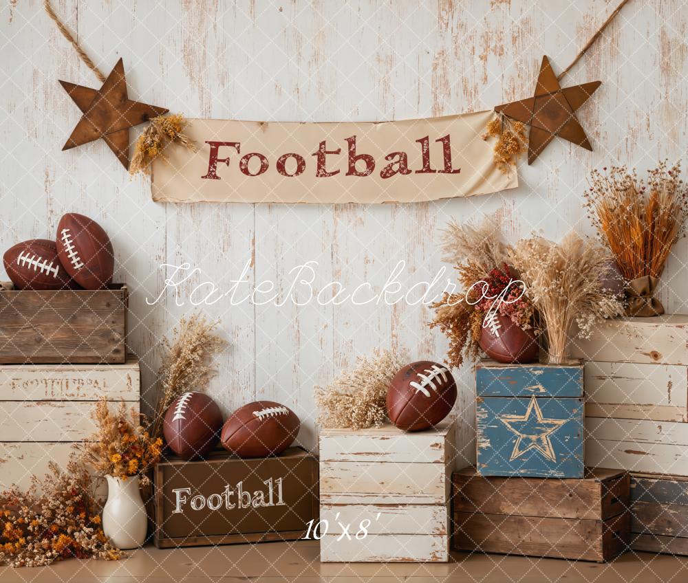 Kate Football Stars Rustic Sport Backdrop Designed by Emetselch