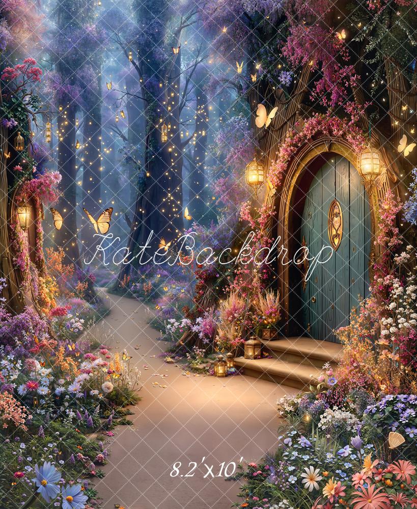 Kate Fairy Fantasy Forest Flowers Backdrop Designed by Chain