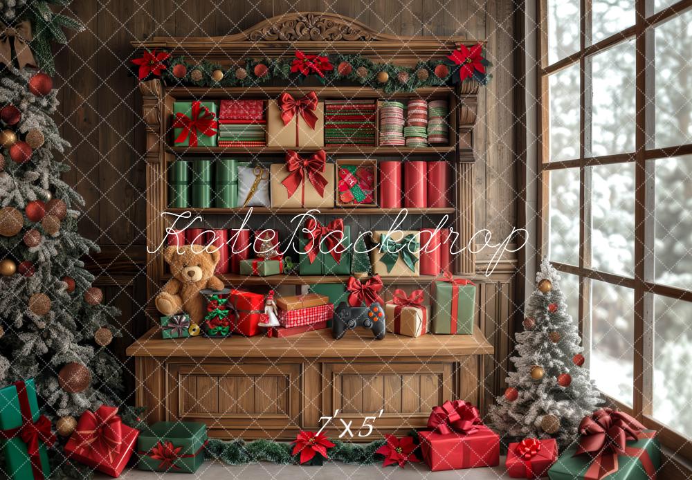 Kate Christmas Gift Cabinet Backdrop Designed by Mini MakeBelieve - Kate Backdrop AU