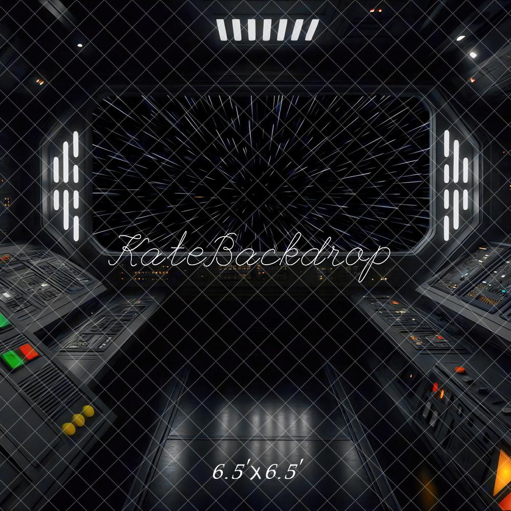 Kate Space Ship Cockpit Starfield Backdrop Designed by Mini MakeBelieve - Kate Backdrop AU