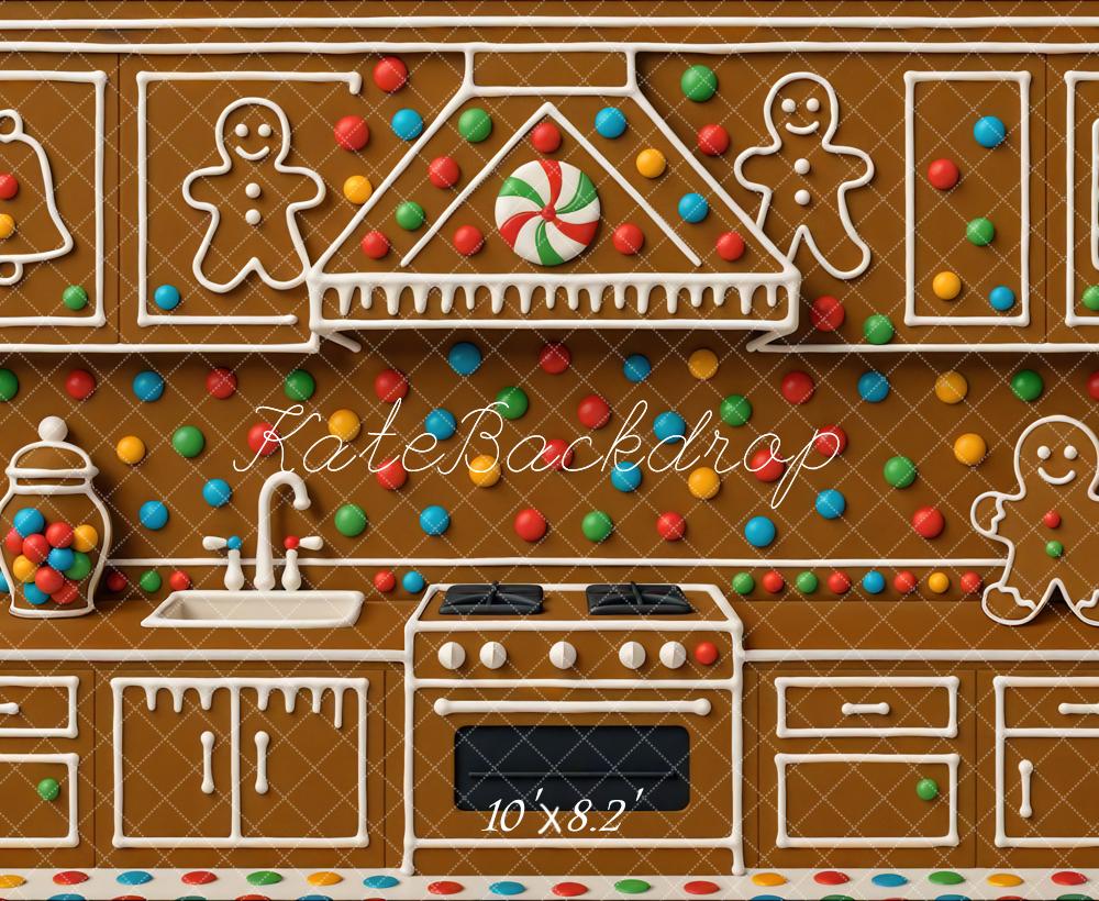 Kate Gingerbread Kitchen Lollies Backdrop Designed by Mini MakeBelieve - Kate Backdrop AU