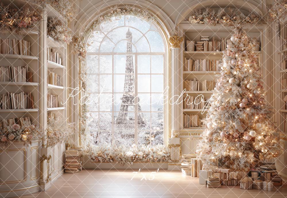 Kate Christmas Tree Bookshelf Backdrop Designed by Ashley Paul