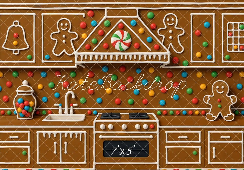 Kate Gingerbread Kitchen Lollies Backdrop Designed by Mini MakeBelieve - Kate Backdrop AU