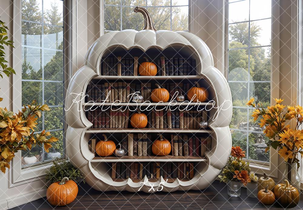 Kate Fall Pumpkin Cabinet Backdrop Designed by Mini MakeBelieve