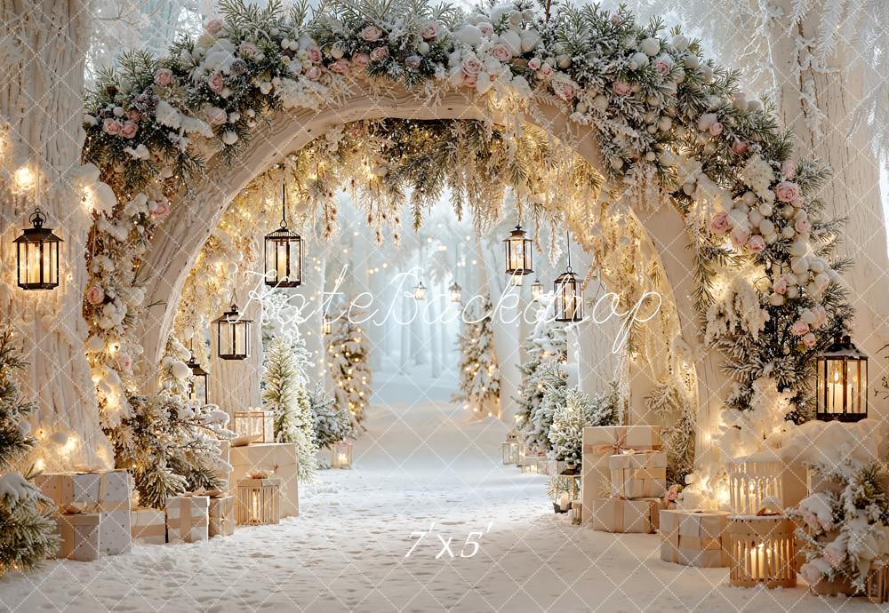 Kate Winter Arch Snow Backdrop Designed by Emetselch