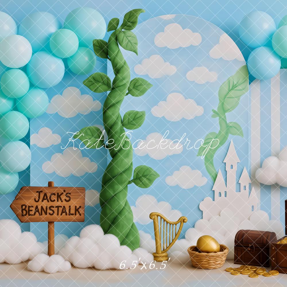 Kate Beanstalk Treasure Clouds Backdrop Designed by Patty Roberts - Kate Backdrop AU
