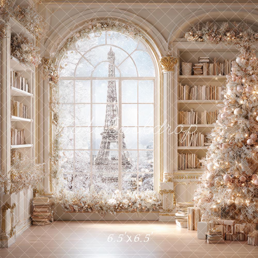 Kate Christmas Tree Bookshelf Backdrop Designed by Ashley Paul