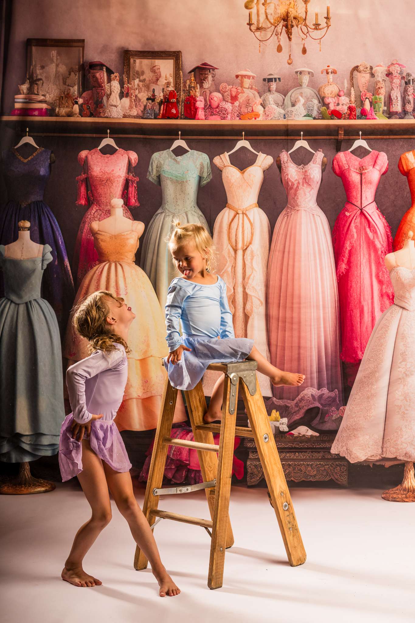 Kate Fairytale Princess Dress Up Closet Backdrop Designed by Mandy Ringe Photography - Kate Backdrop AU