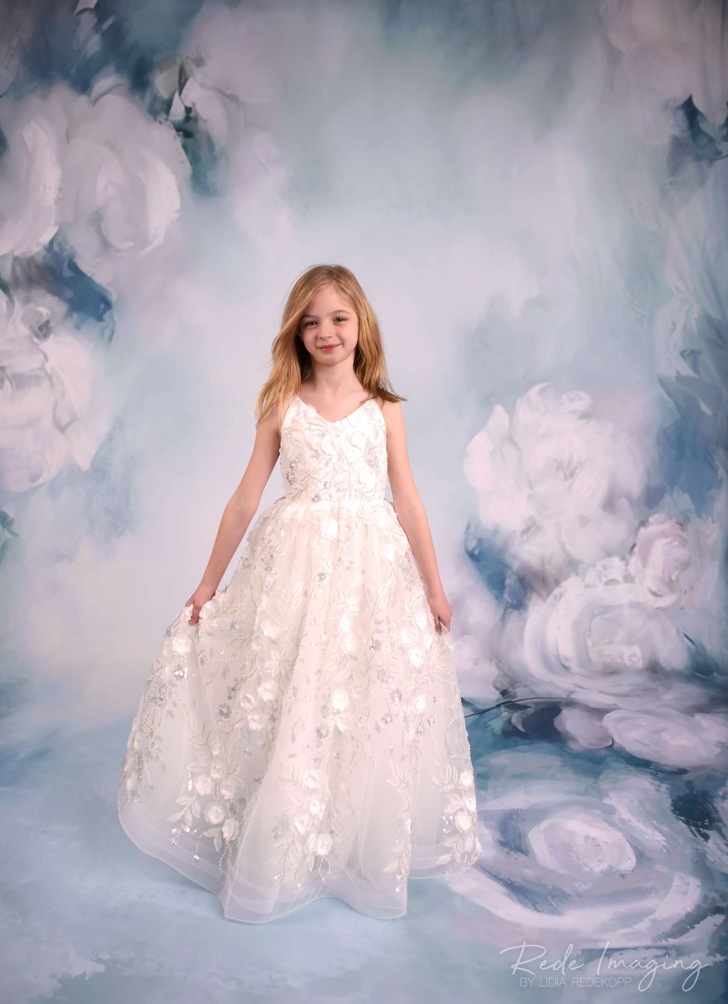 Kate Floral Portrait Backdrop Fine Art Designed by GQ - Kate Backdrop AU