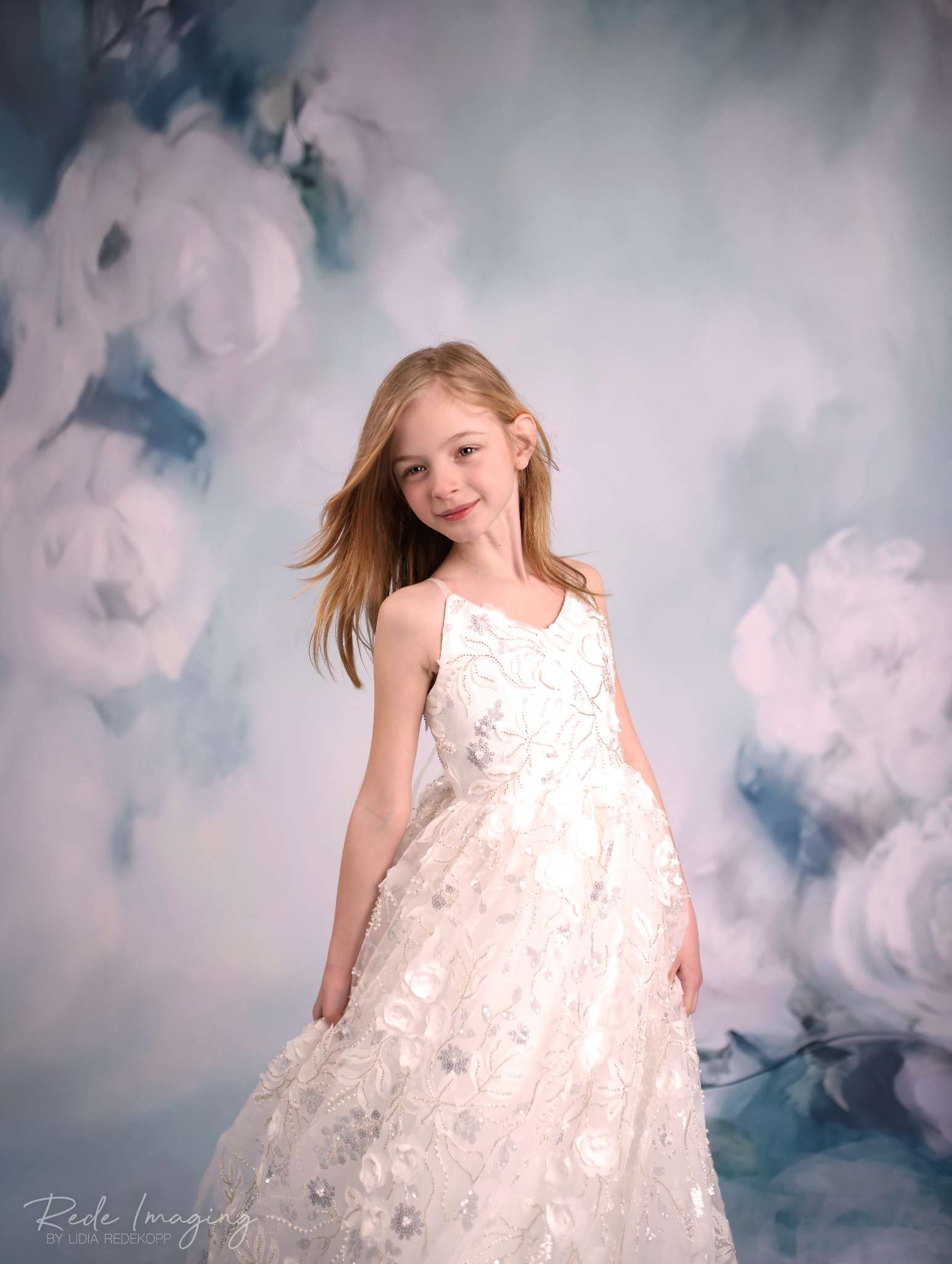 Kate Floral Portrait Backdrop Fine Art Designed by GQ - Kate Backdrop AU