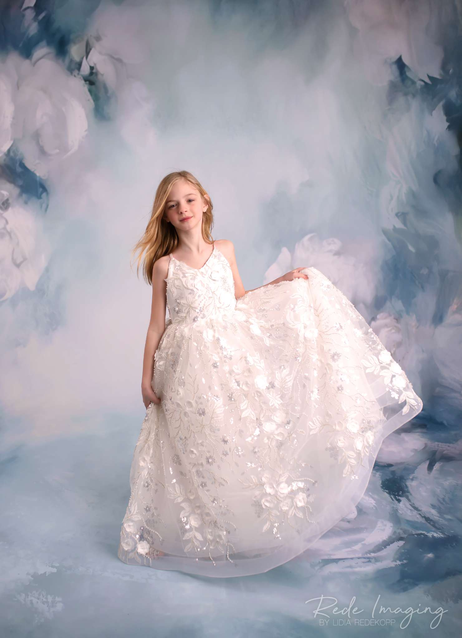 Kate Floral Portrait Backdrop Fine Art Designed by GQ - Kate Backdrop AU
