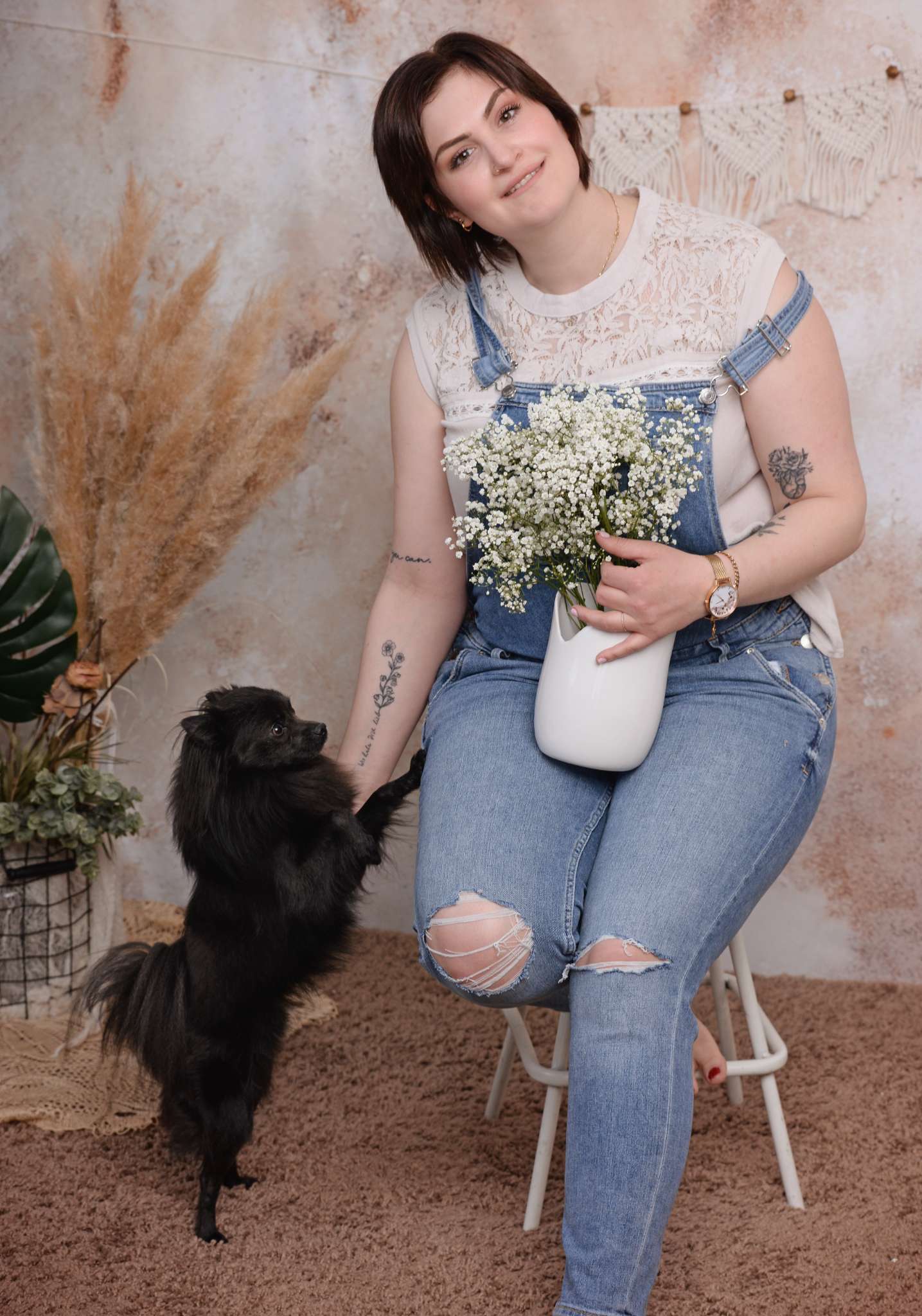 Kate Boho Match Beige Floor Backdrop Designed by Mini MakeBelieve