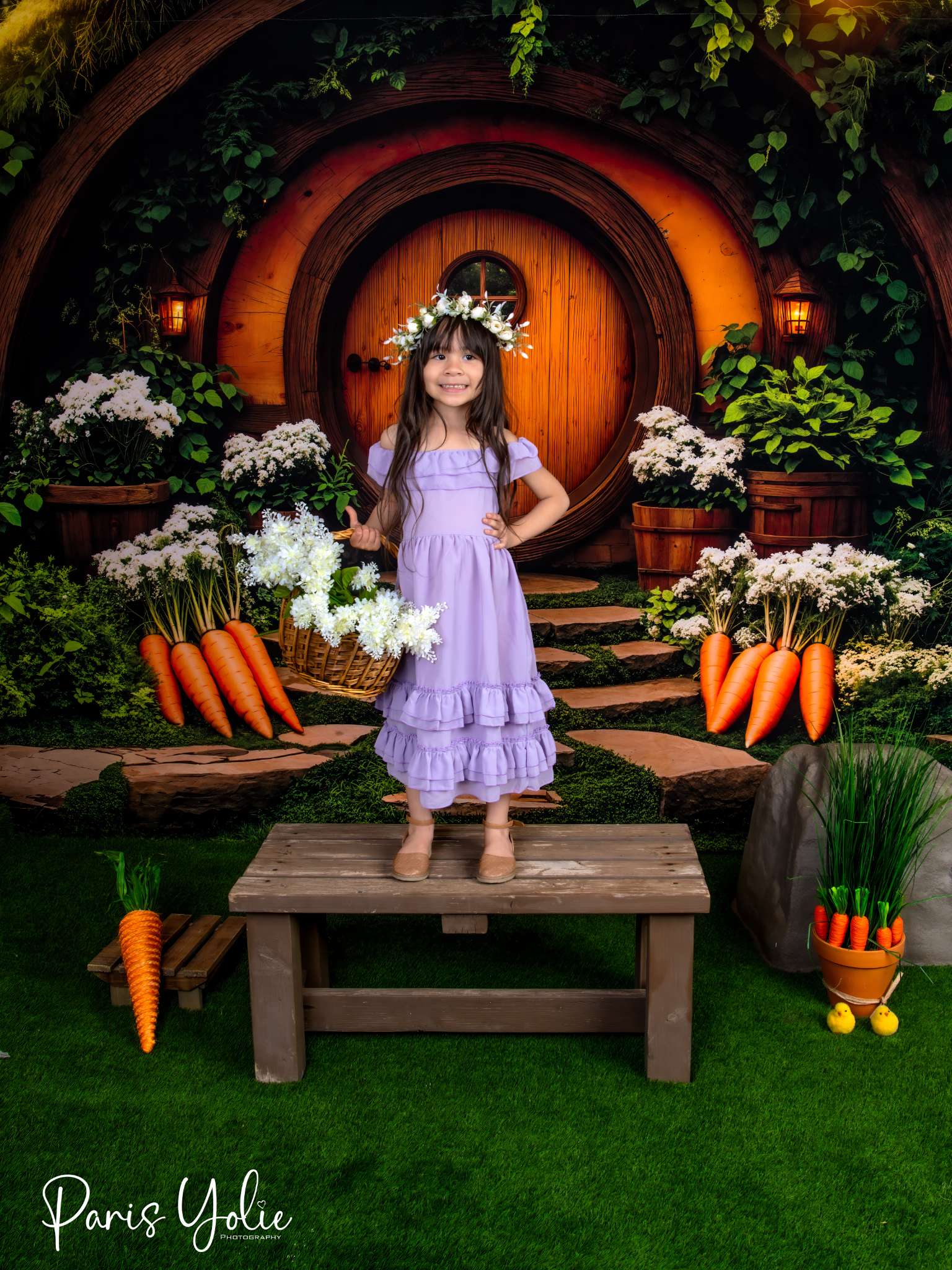 Kate Easter Hobbit House Forest Backdrop Designed by Emetselch - Kate Backdrop AU