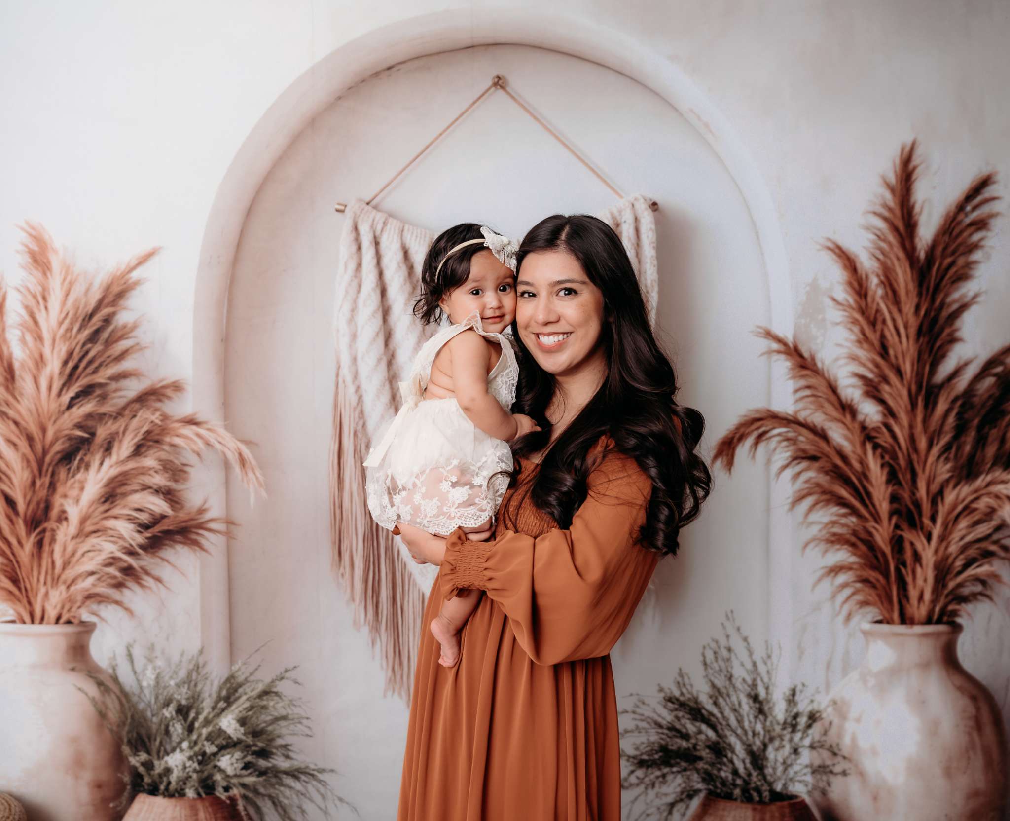 Kate Boho Arch Pampas Backdrop Designed by Emetselch