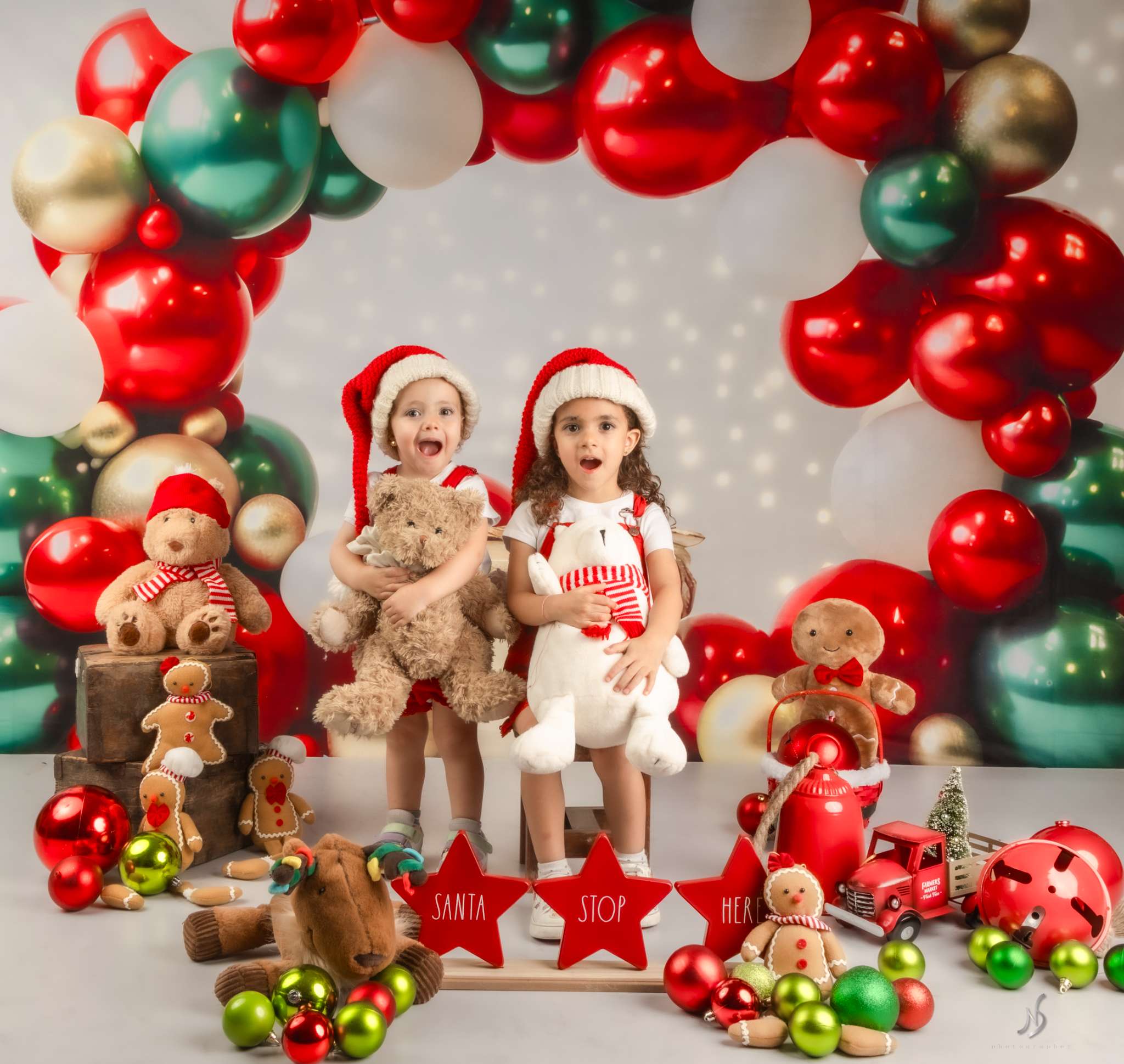 Kate Cake Smash Gift Box Balloon Bokeh Backdrop for Photography