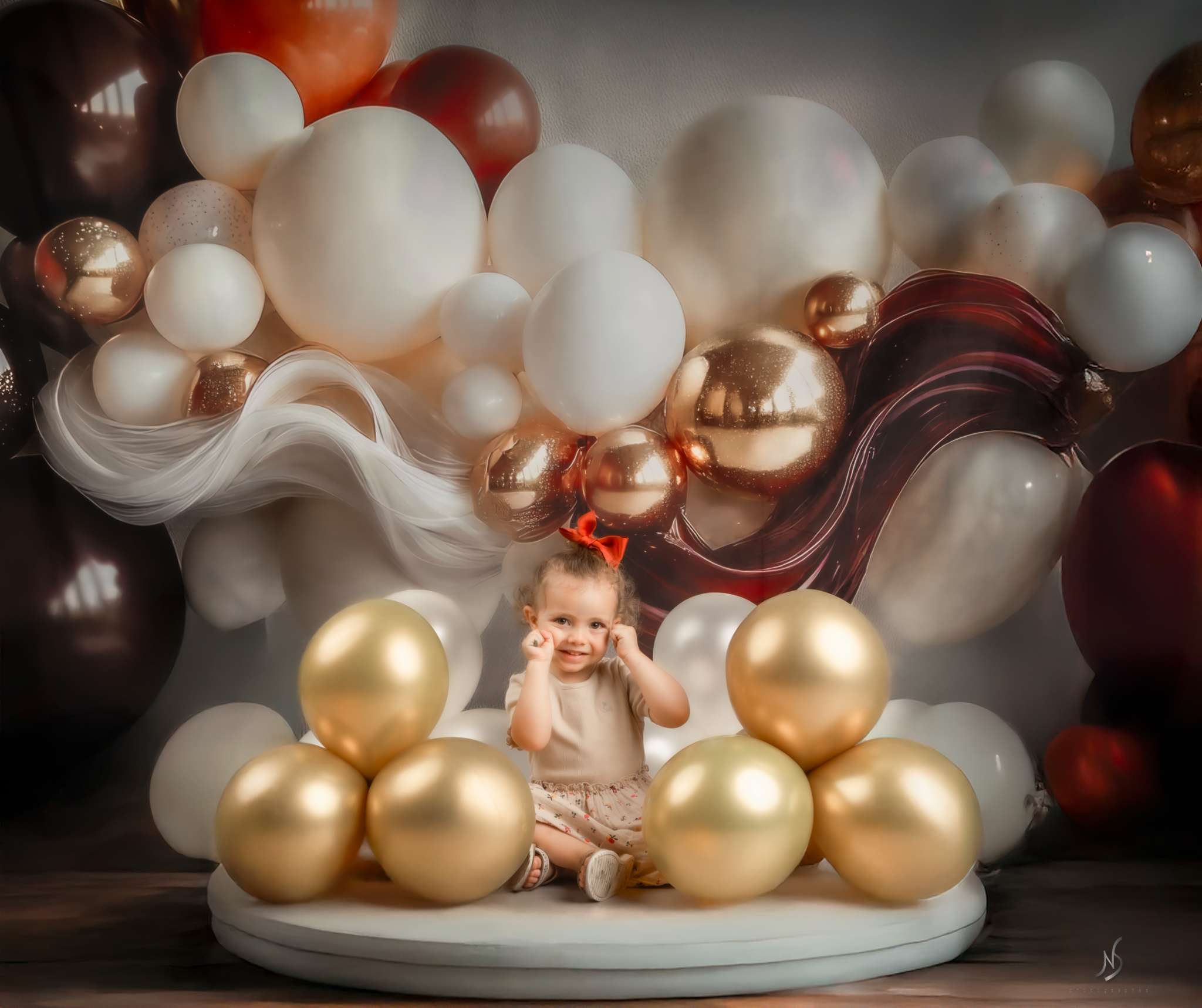 Kate Coffee Balloons Backdrop Designed by Mini MakeBelieve