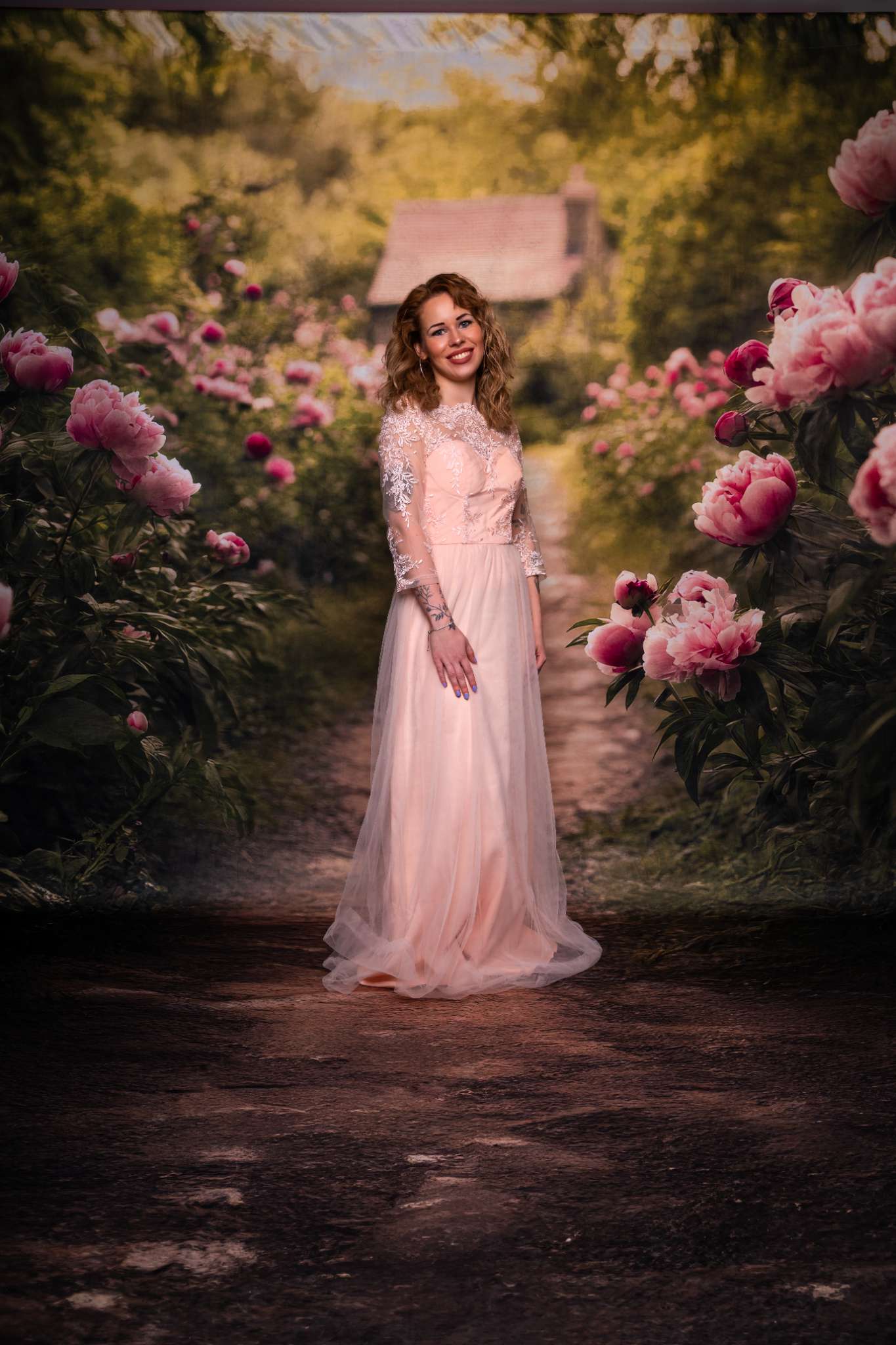 Kate Sweep Spring Countryside Pathway Backdrop Designed by Lidia Redekopp