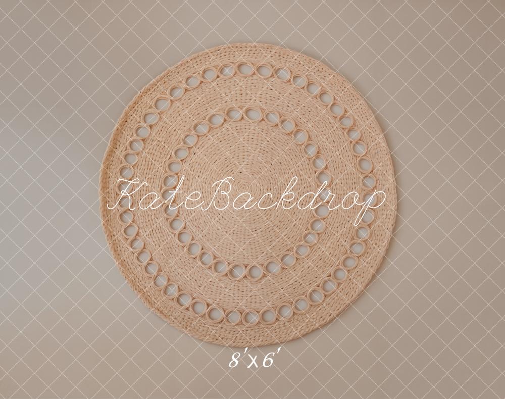 Kate Woven Mat Diamond Pattern Fleece Backdrop Designed by Emetselch - Kate Backdrop AU