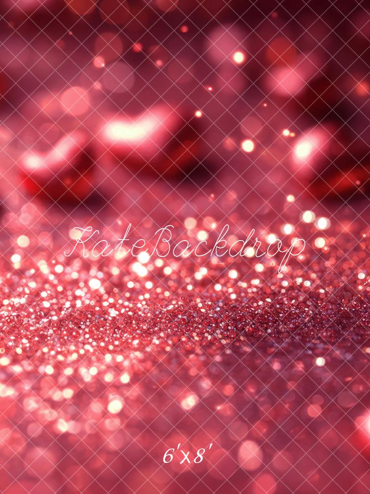 Kate Pink Glitter Bokeh Fleece Backdrop Designed by Chain
