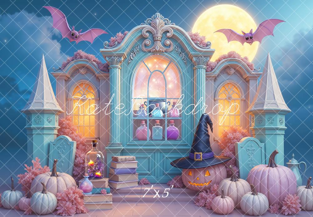 Kate Halloween Pastel Witch Hat Backdrop Designed by Mini MakeBelieve